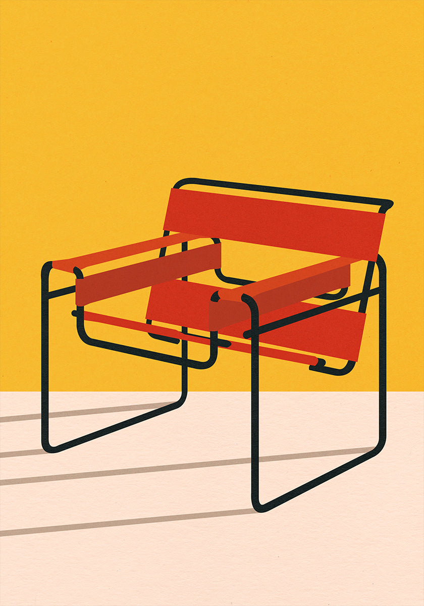 Wassily stoel Marcel Breuer-poster