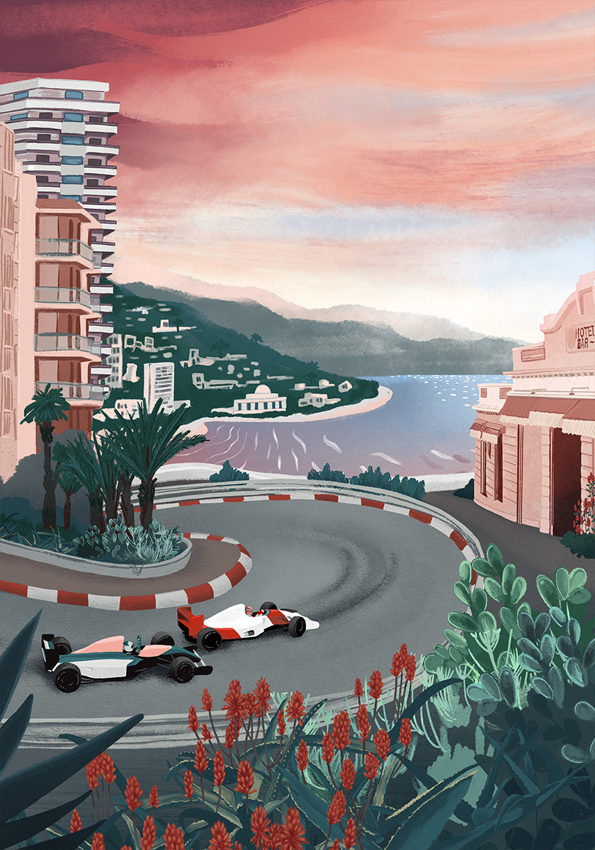 Circuitposter van Monaco