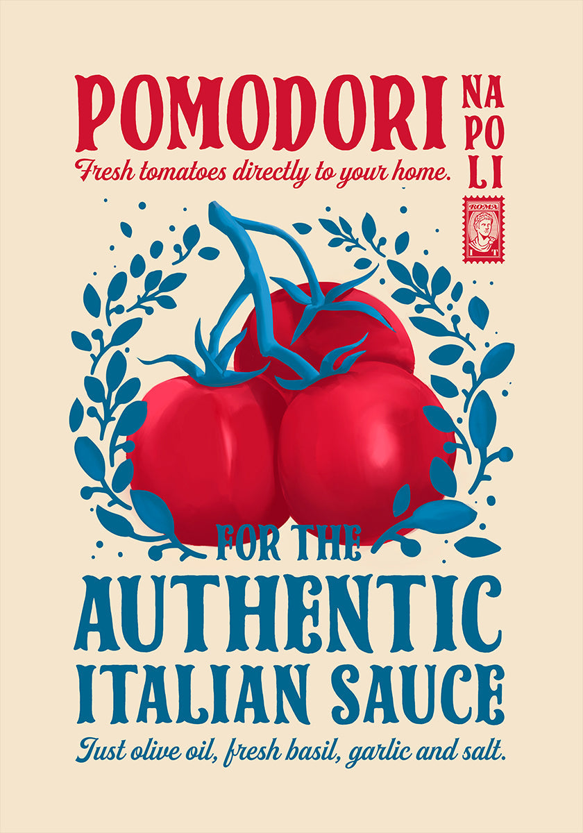 Pomodori keukenprint