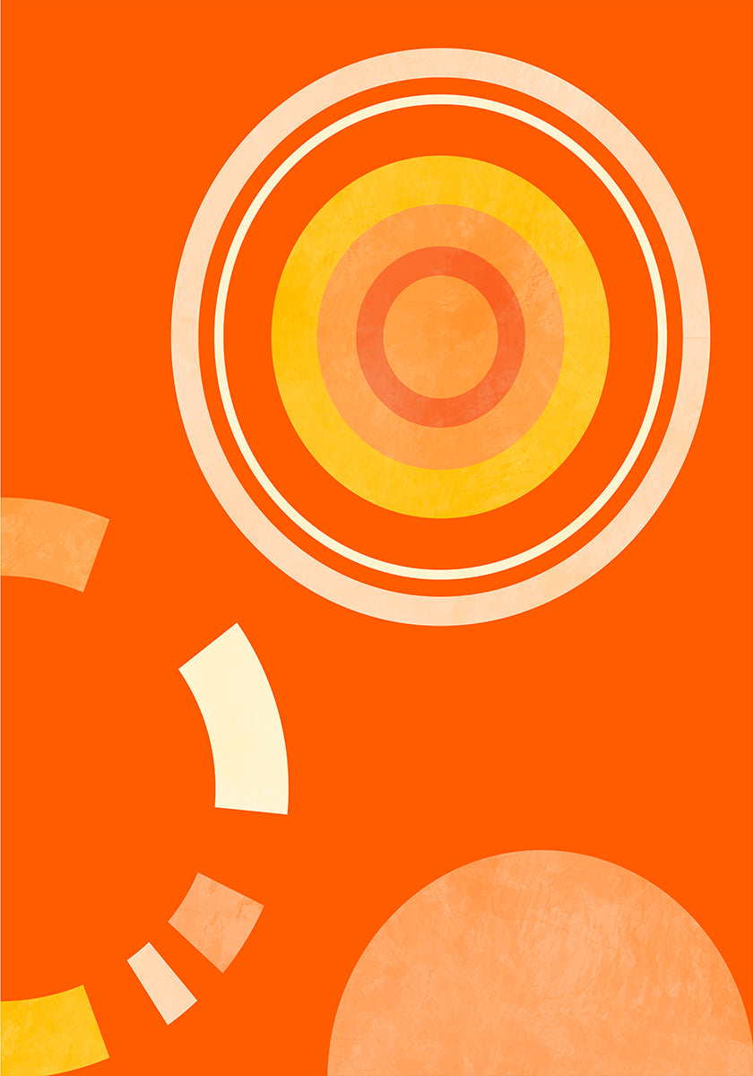 Lente midden Rhapsody oranje 4 poster