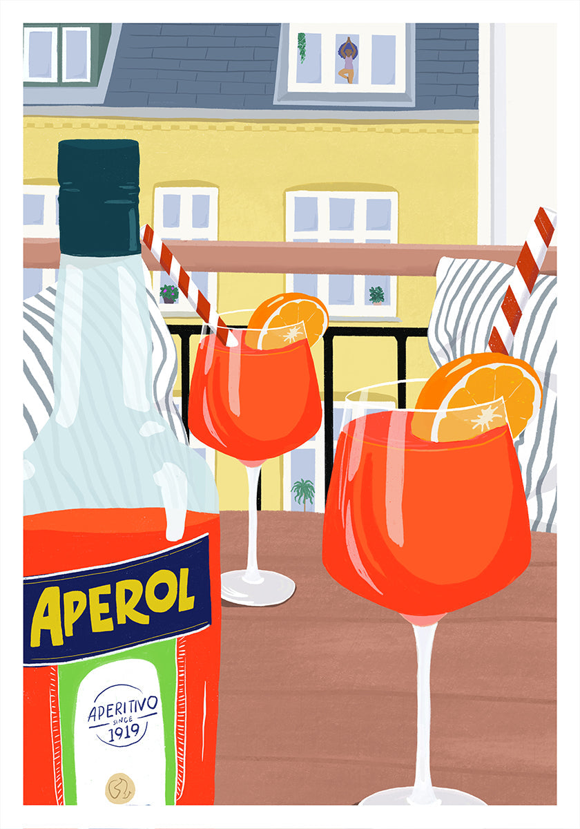 Balkon "Hygge"-poster