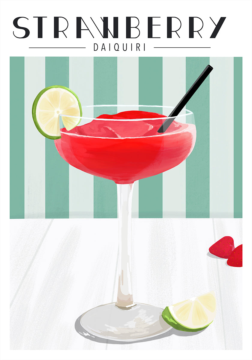Aardbei Daiquiri-poster