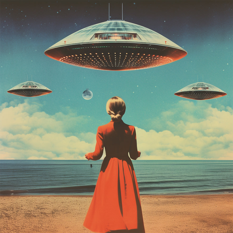 UFO Skies Collagekunst (NIEUW)
