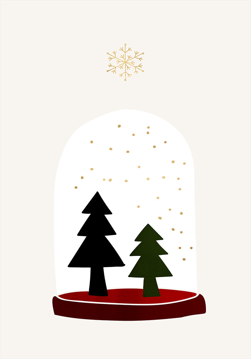 Dansende sneeuwvlokken poster