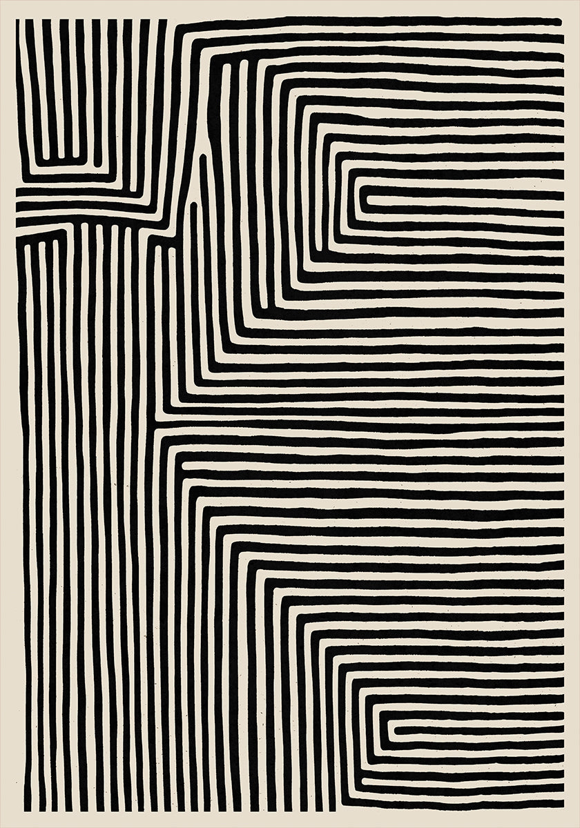 Lineaire labyrintposter
