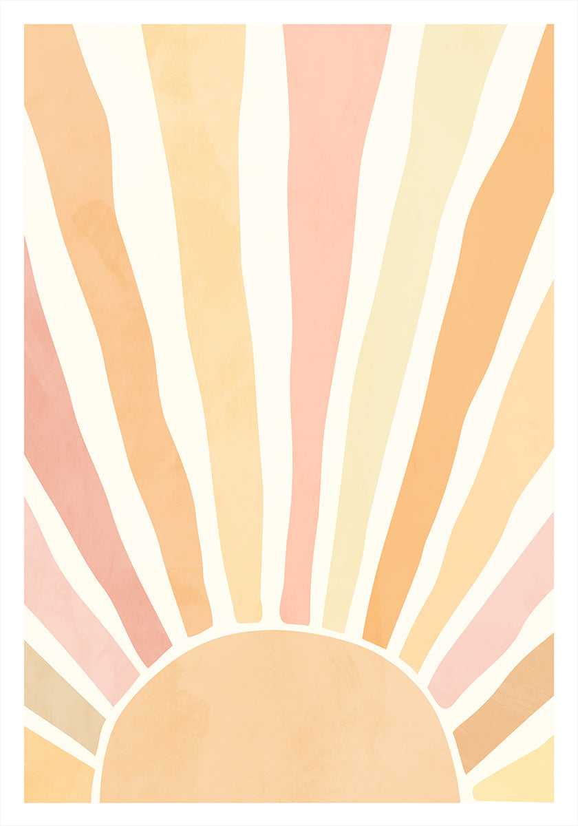 Boho zonsopgang poster