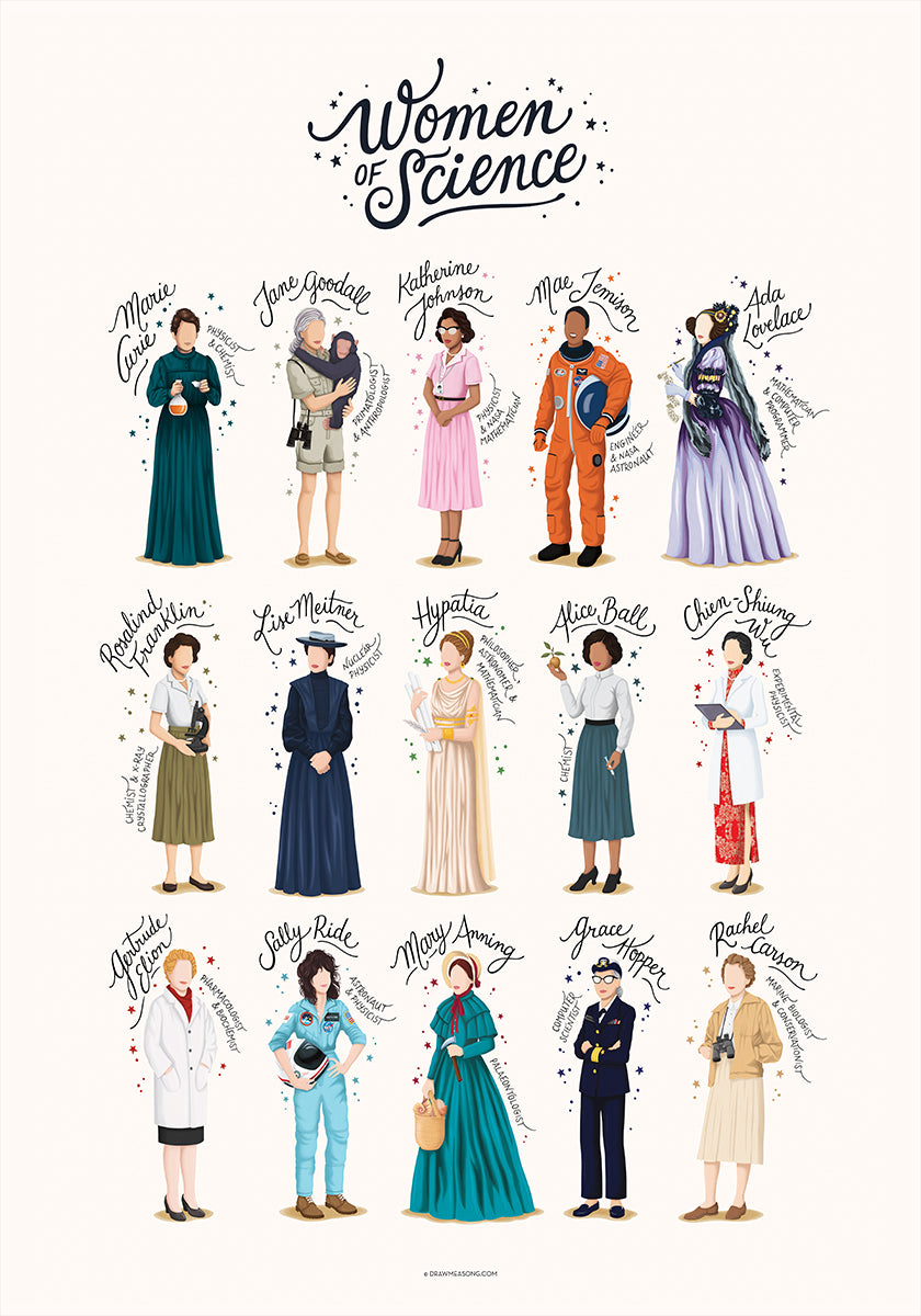 Vrouwen van de wetenschap-poster