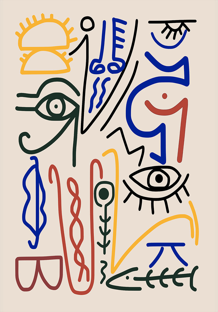 Mystieke symbolen poster