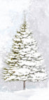 Lone fir in the snow Plakat - Posterbox