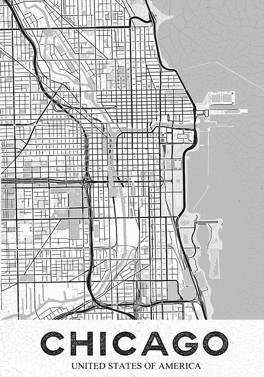 Chicago witte poster