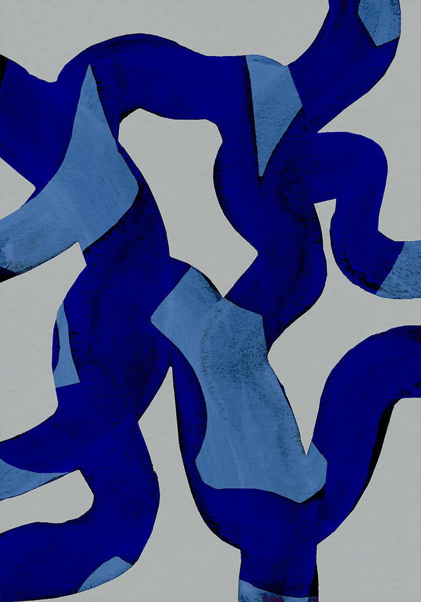 Abstracte penseelstreken 65X