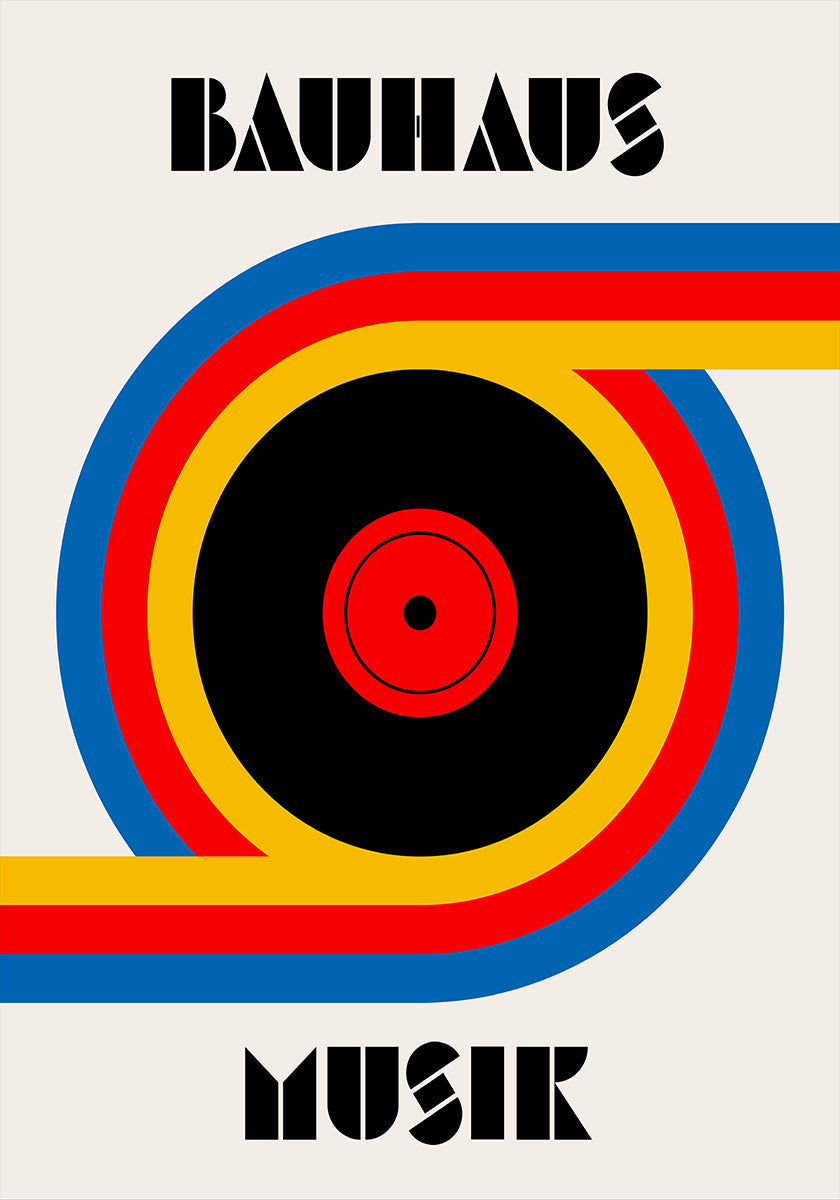 Bauhaus muziek vinyl poster