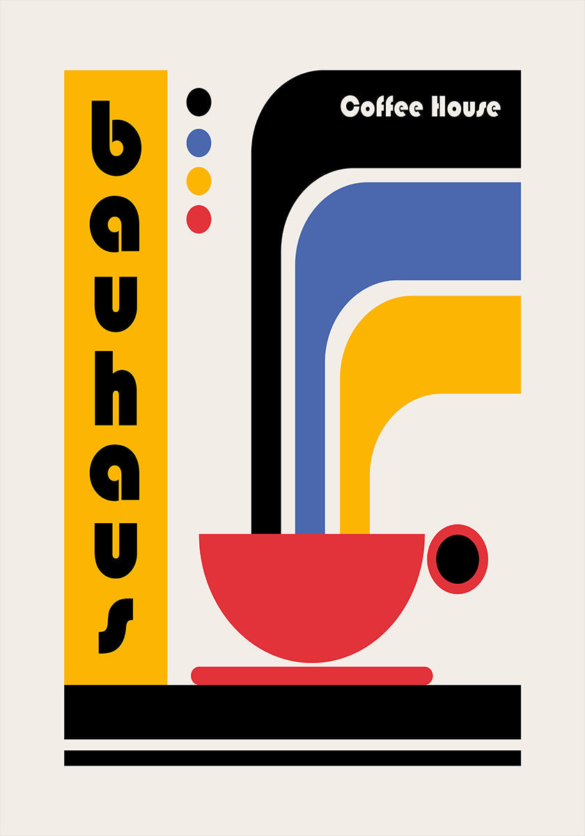 Bauhaus koffiehuis poster