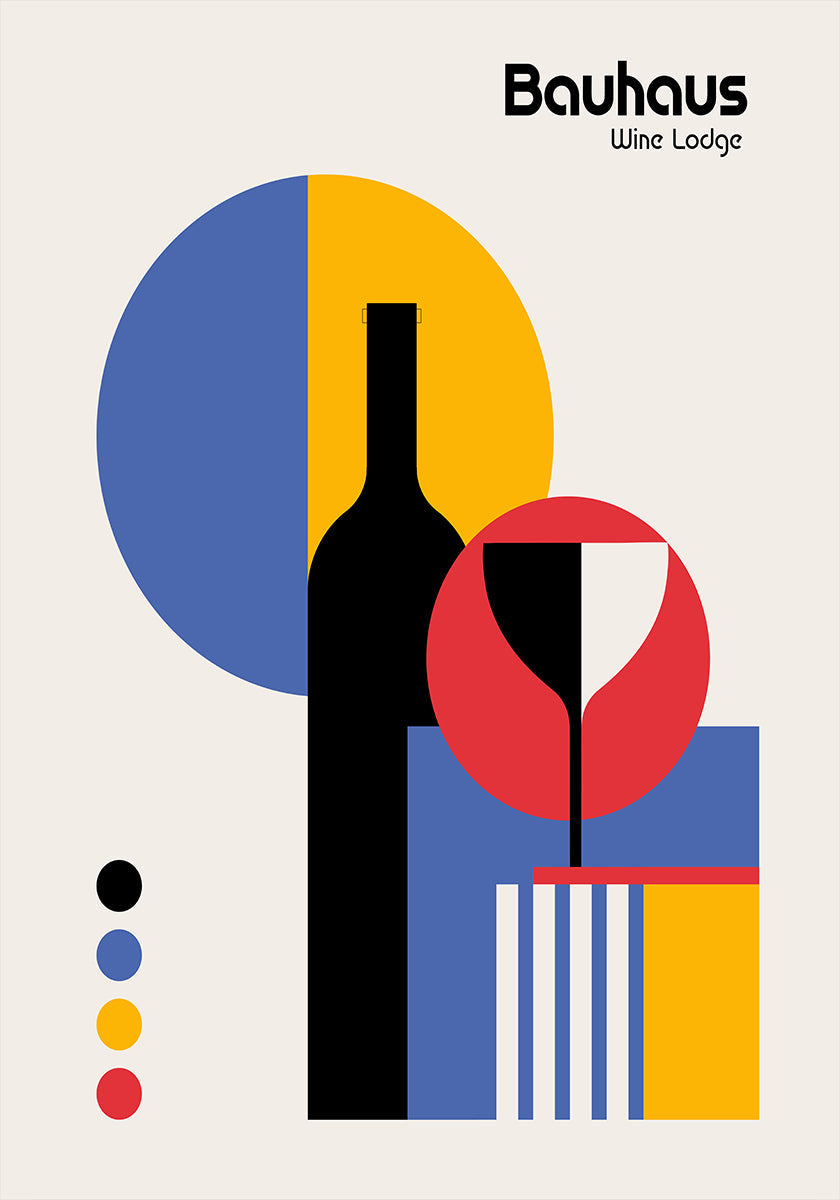 Bauhaus wijnlodge-poster