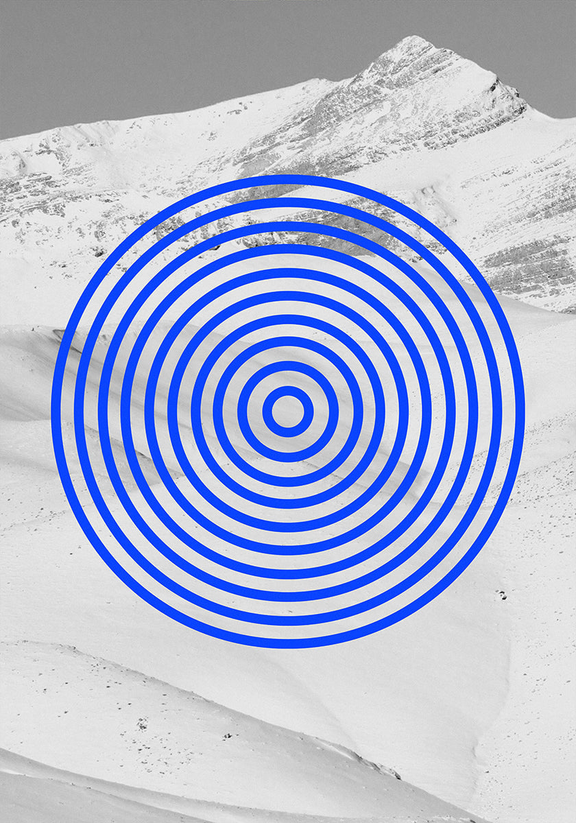 Blauwe echo's poster