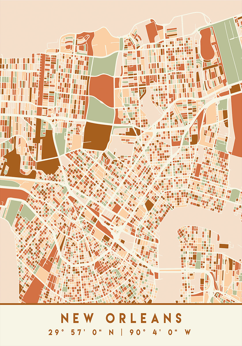 Zwarte kaarten aardetinten 60 poster