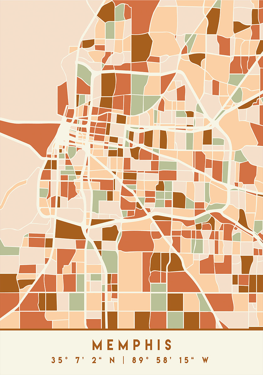 Zwarte kaarten aardetinten 51 poster