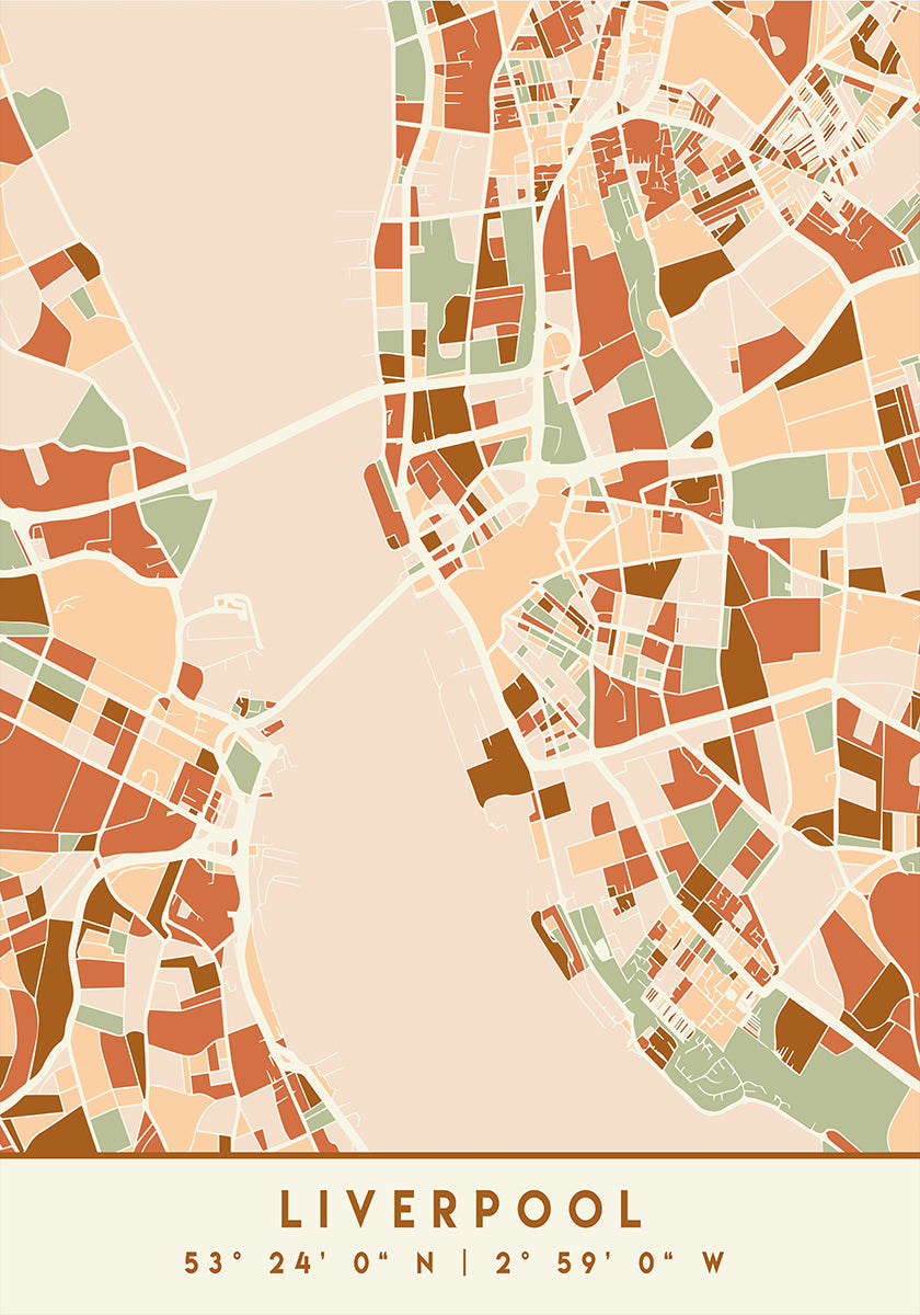 Zwarte kaarten aardetinten 40 poster