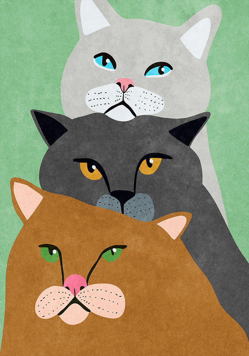 Kattentrio-poster