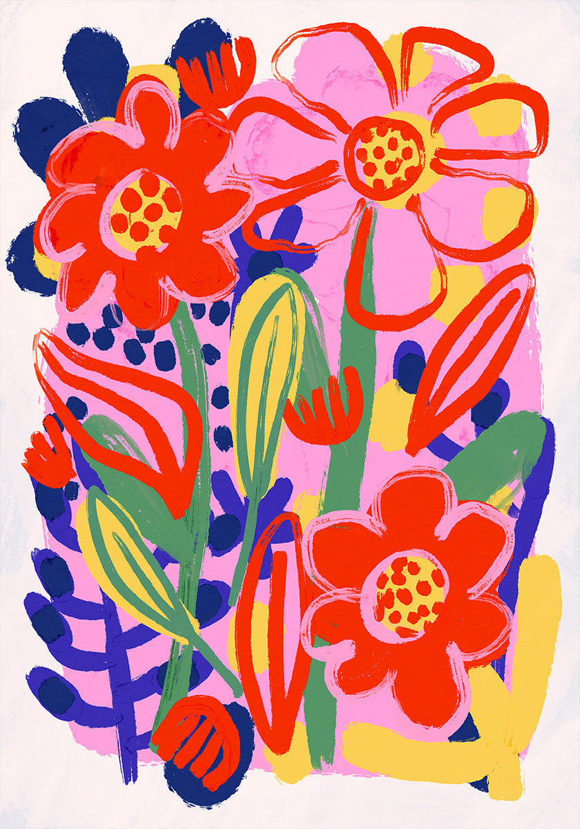 Bloemen vreugdeburst