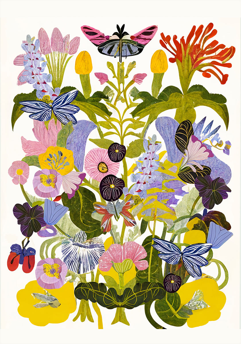 Abstracte herfst bloemen