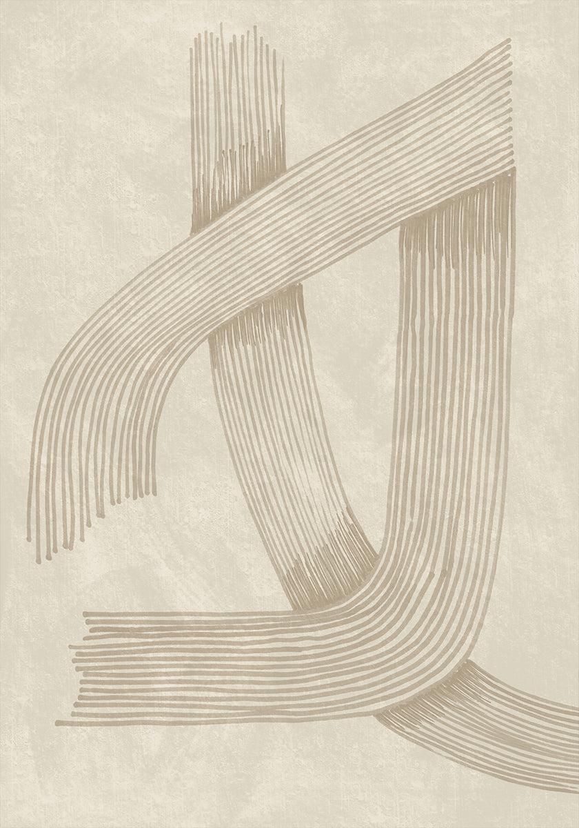 Abstracte verfijnde lijn 01 poster