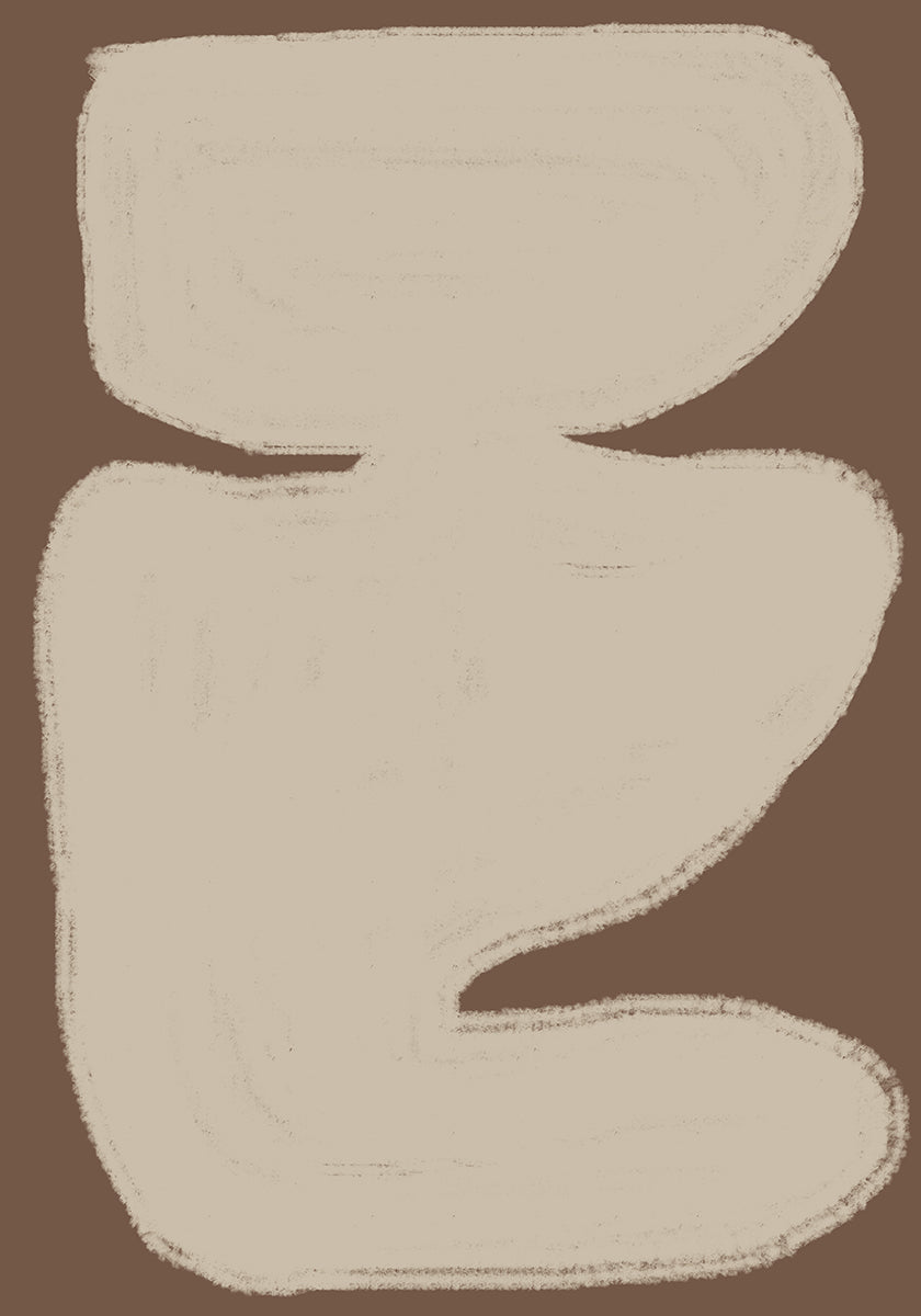 Abstracte gefluisterposter