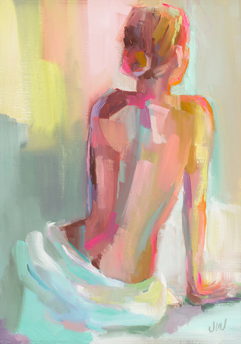 Vrouw poseren poster