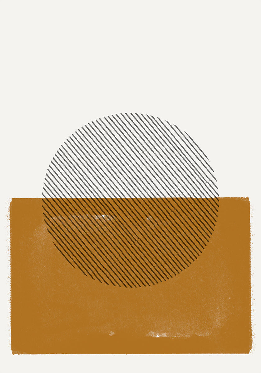 Gestreepte Horizon-poster