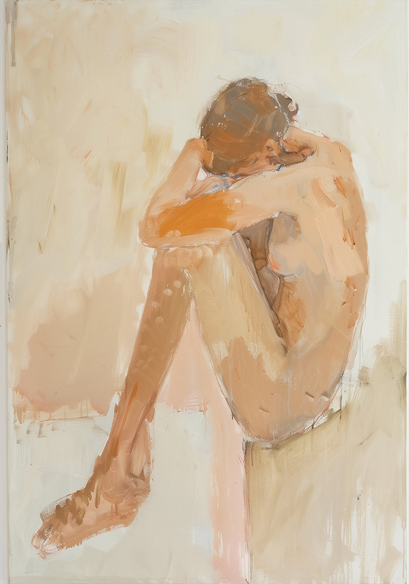 Vrouw In Badkameraffiche