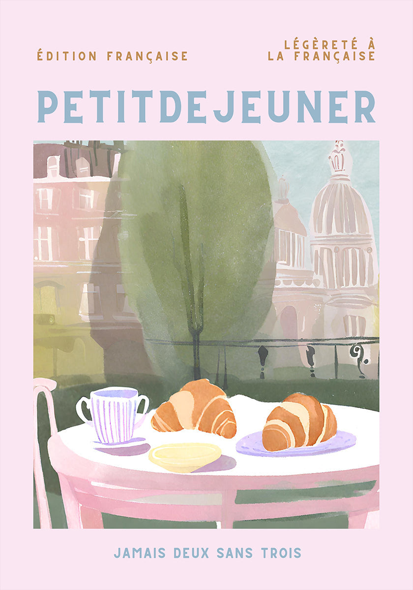 Petit Dejeuner, Croissants, Parijs, Pastel