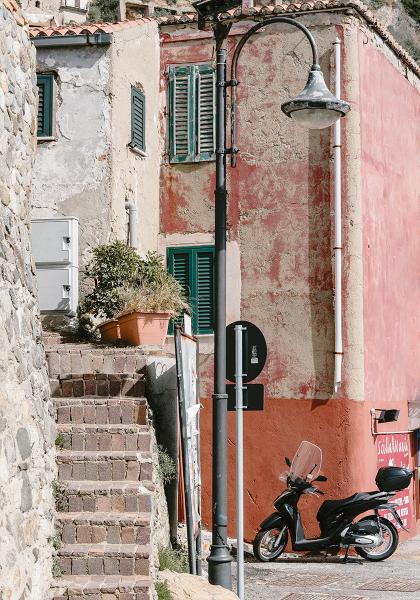 Straatbeeld Scilla, Italië
