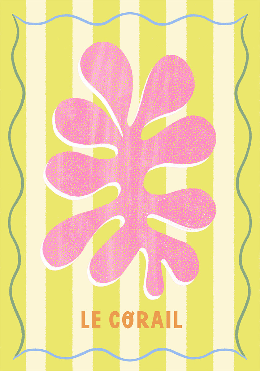 Le Corail citroen/crème poster