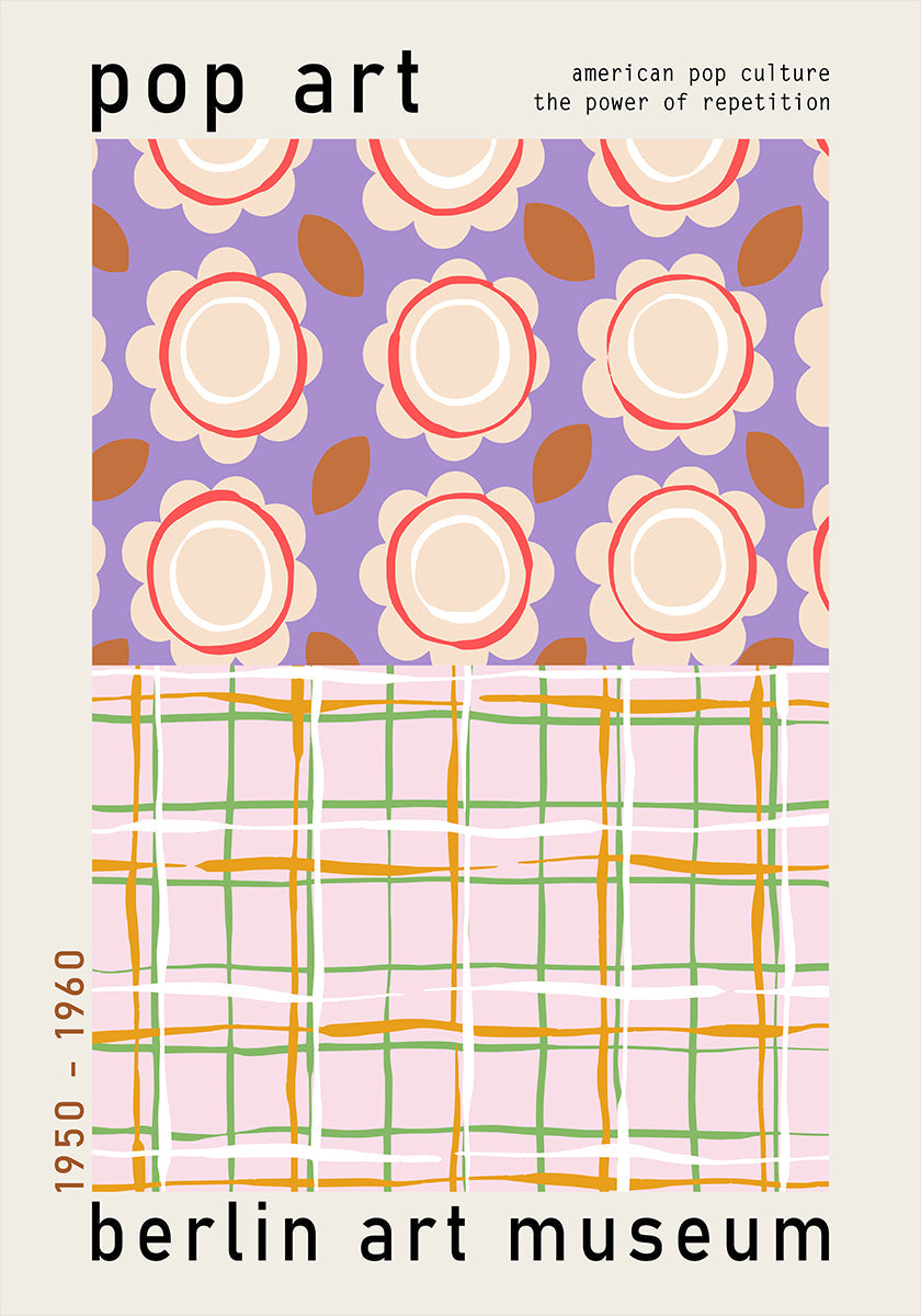 Pop-art poster van het Berlijnse kunstmuseum