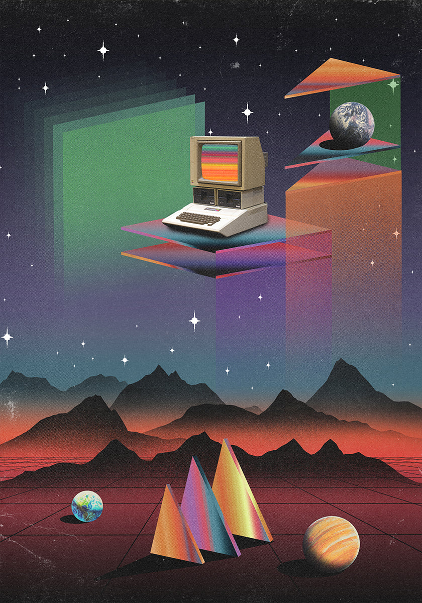 CRT-computer uit de jaren 80