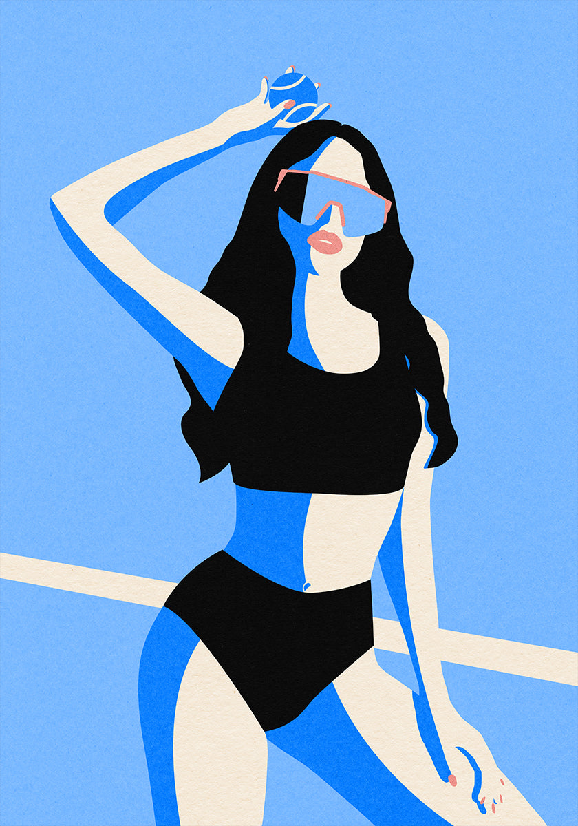 Blauw Sportmeisje