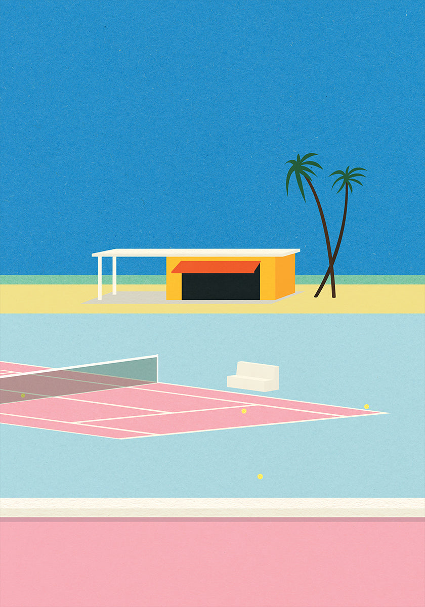 Tennis aan het strand