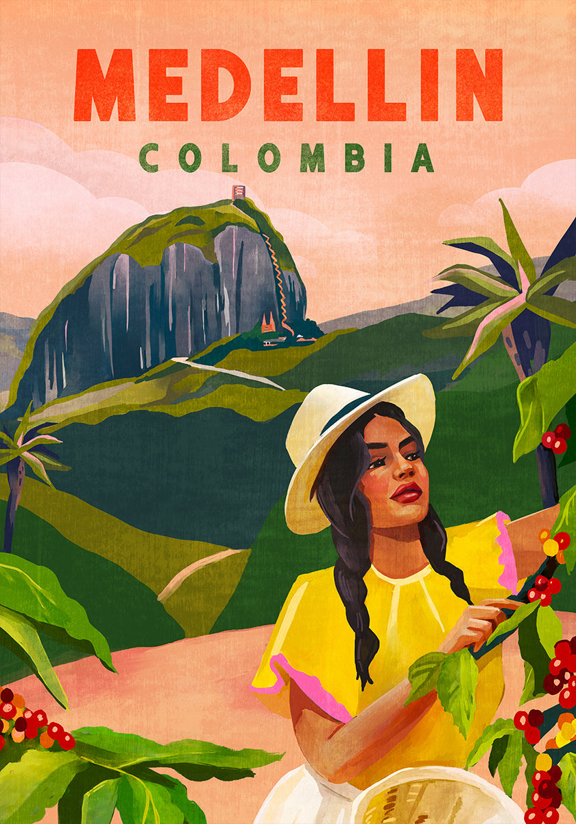 Medellin Colombia reisposter