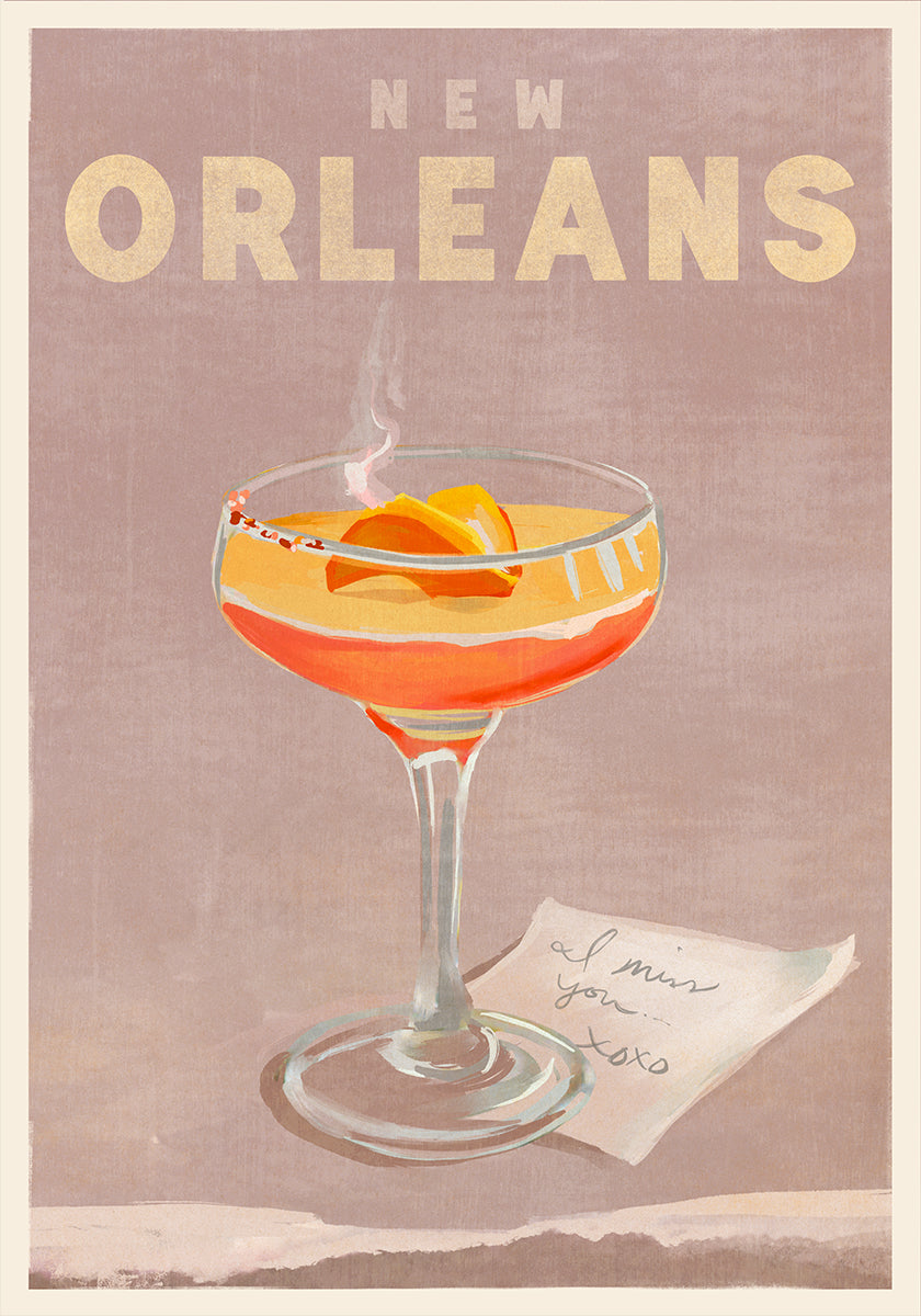 New Orleans Cocktail reisposter