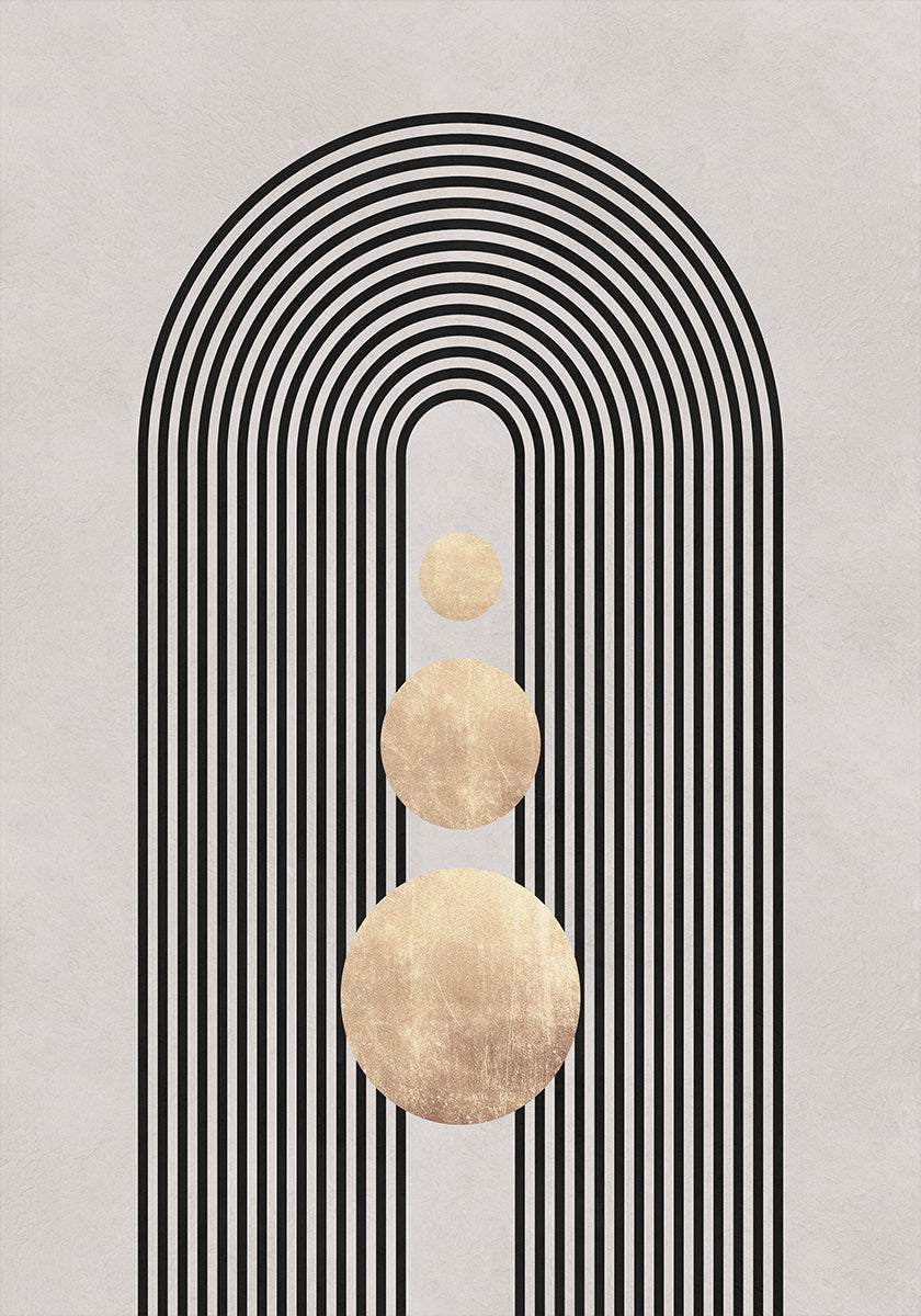 Lijnen en cirkels 19 Poster