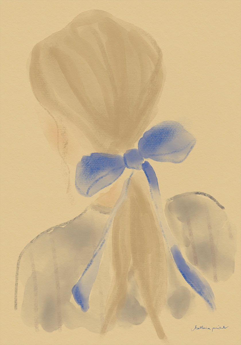 Meisje Met Een Blauw Haarlint