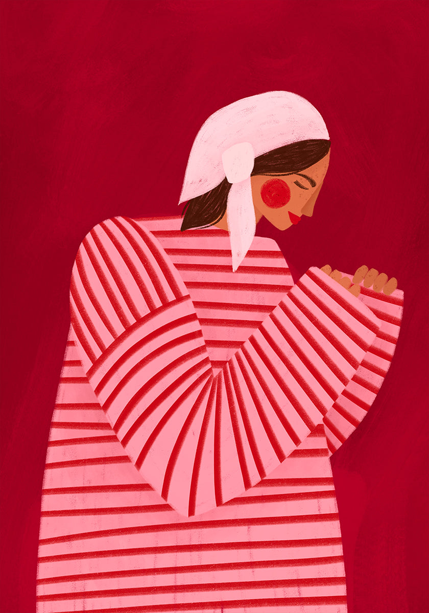 De vrouw met de rode strepen