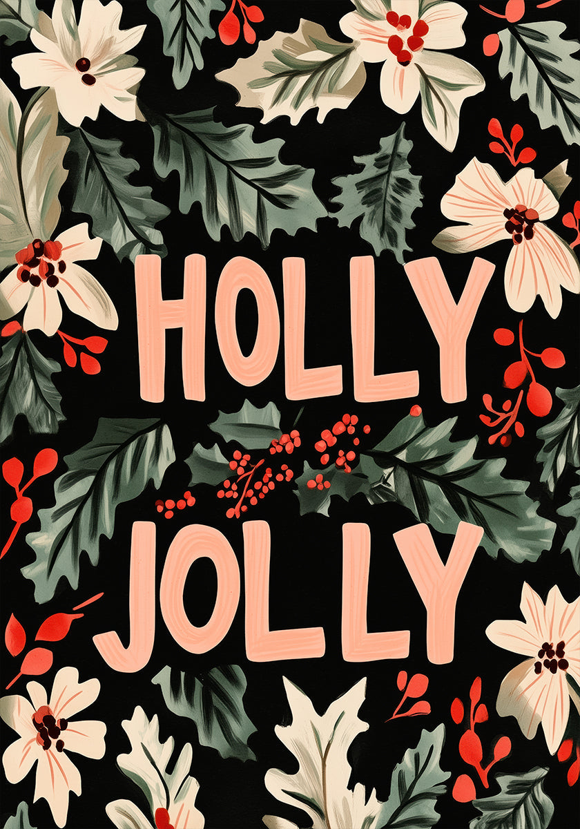 Feestelijke gebladerteposter