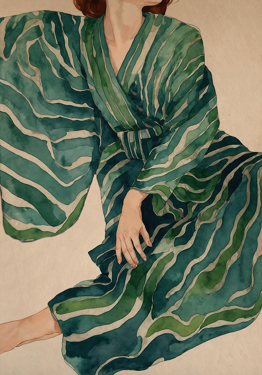 Groene kimonostroom