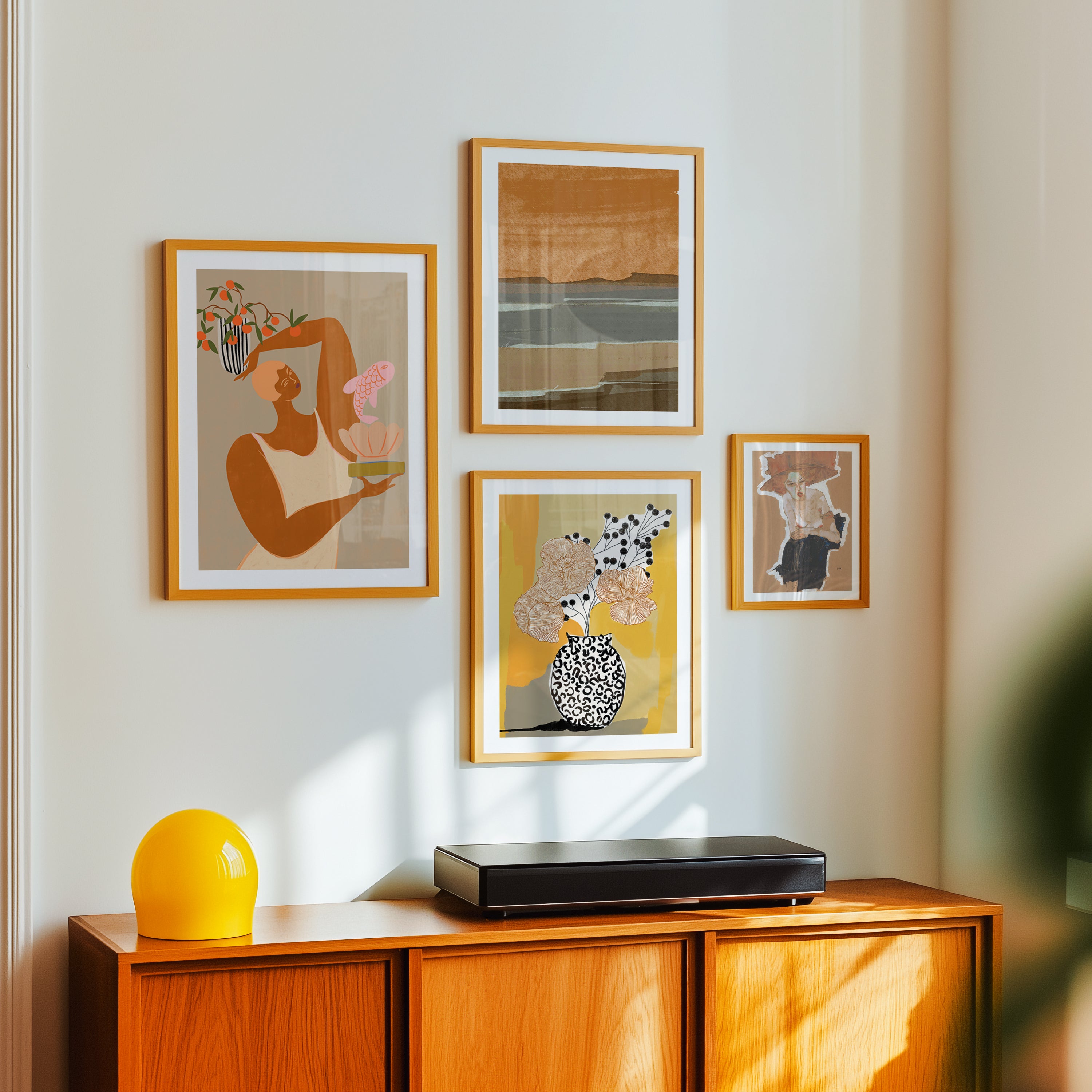 Abstracte moderne galerij muur set poster