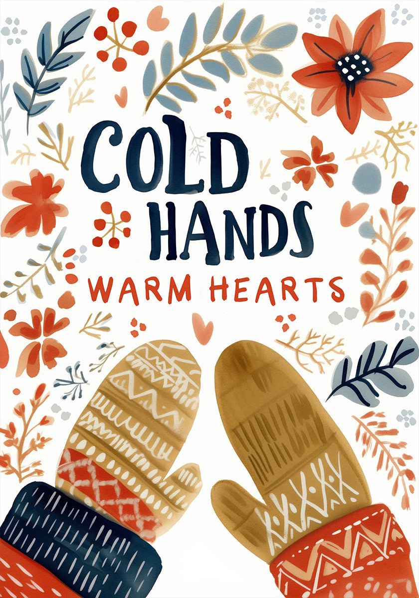 Gezellige wanten magische poster