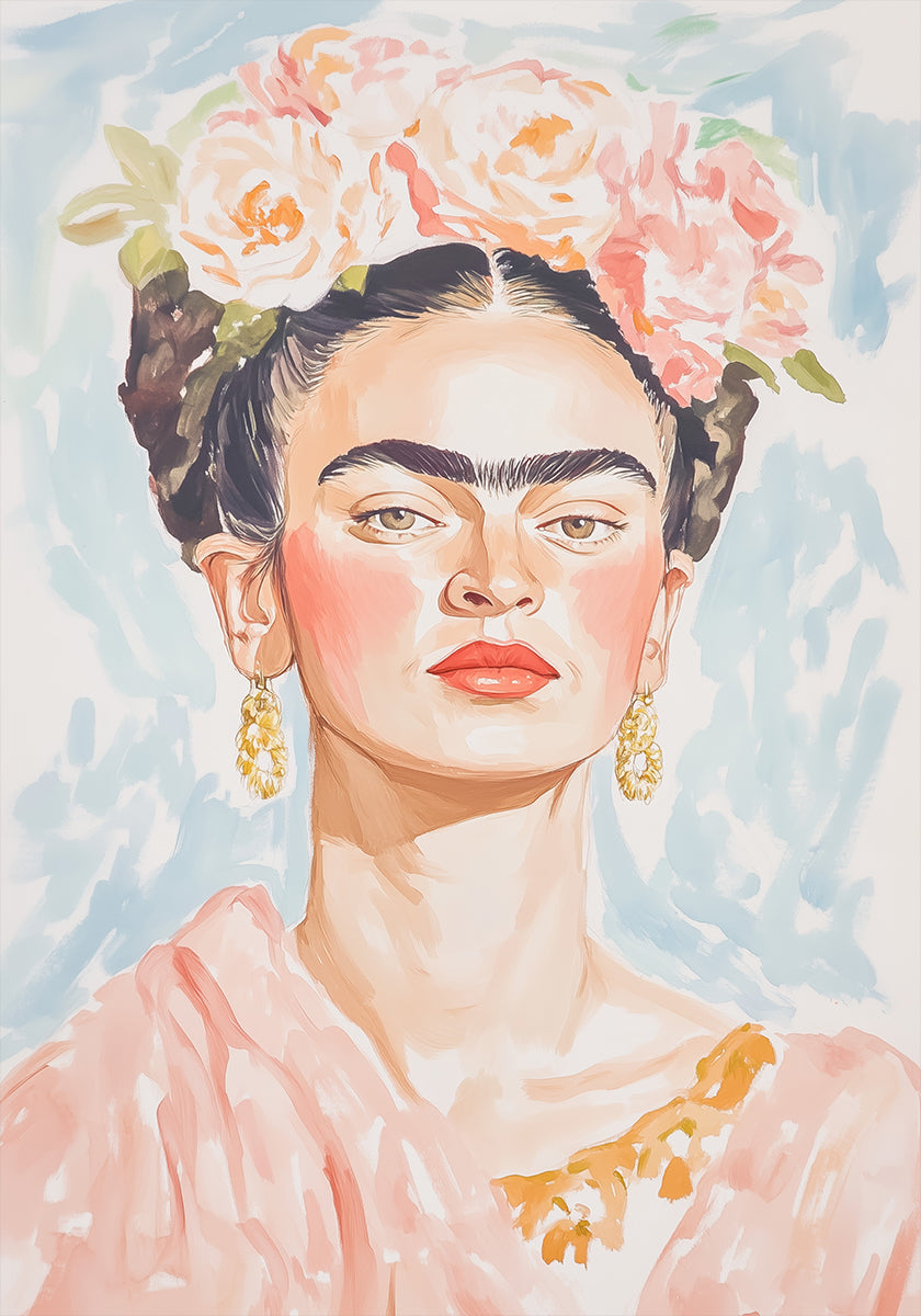Frida pastelkleurenposter