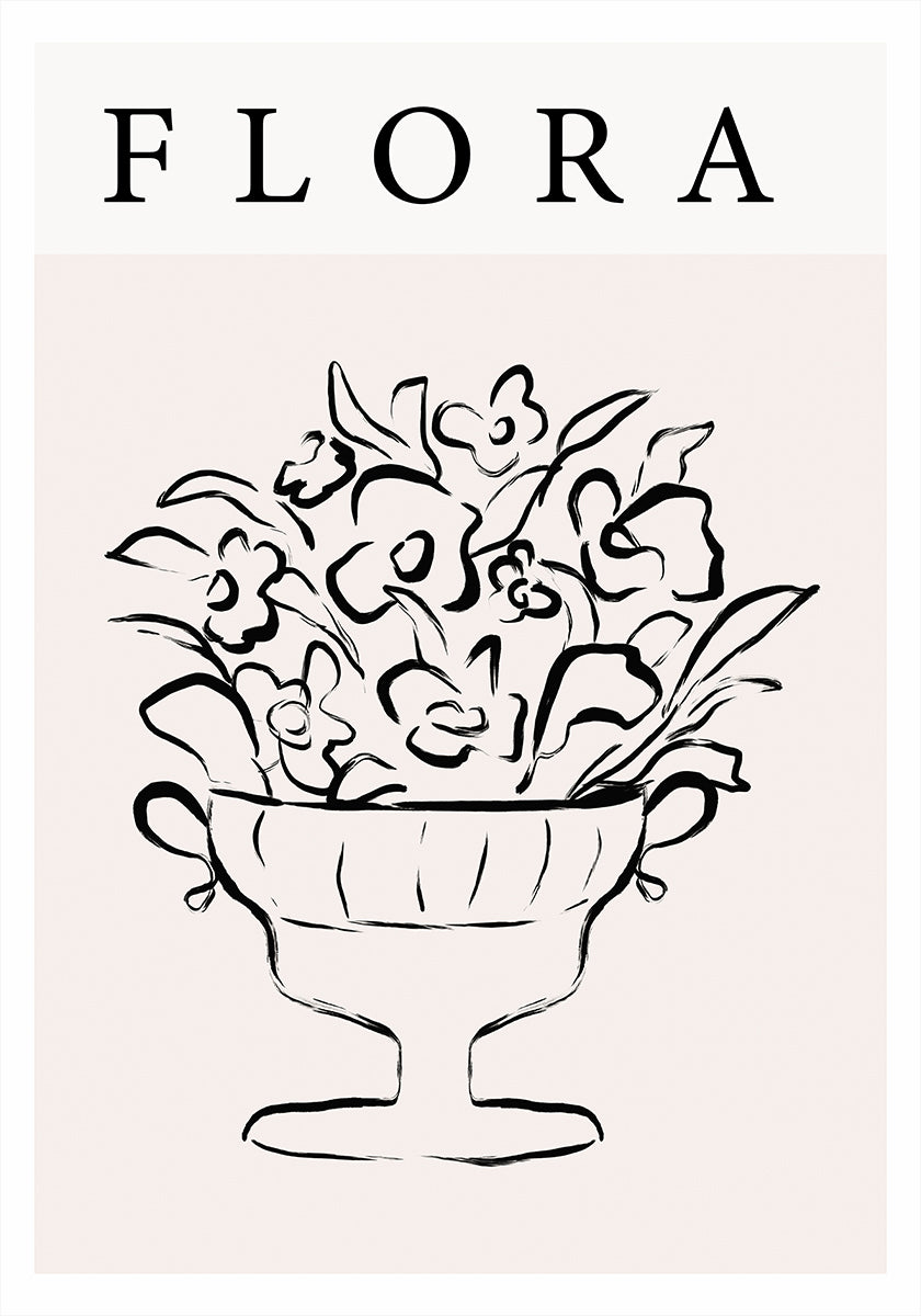 Bloemen elegantie poster