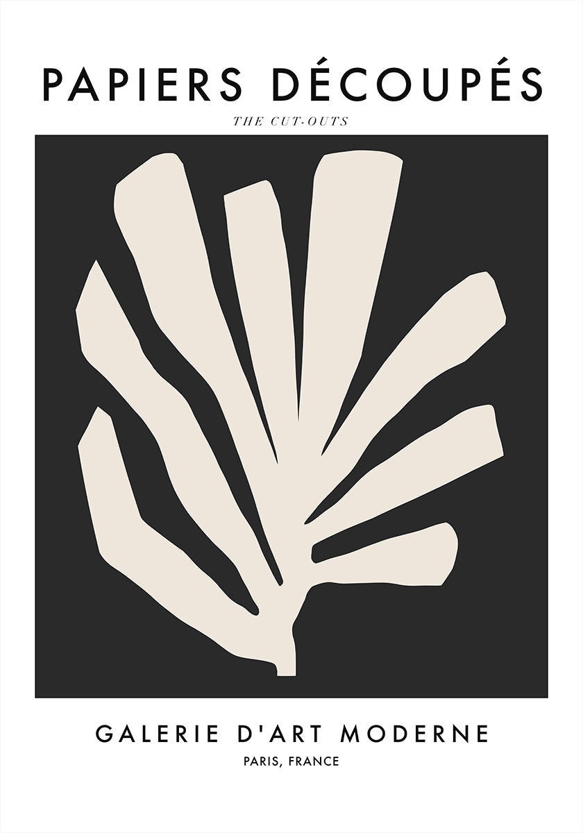 Silhouet bladeren Poster