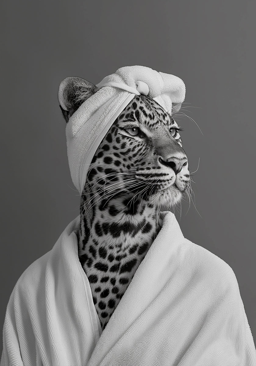Lady Leopard Spa dag-poster